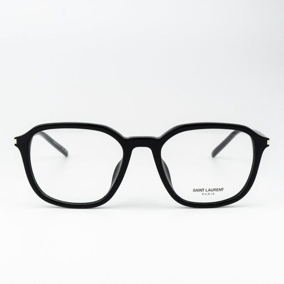 Saint Laurent SL726/F 001 Black Square Unisex Eyeglasses BRAND NEW - Picture 1 of 9